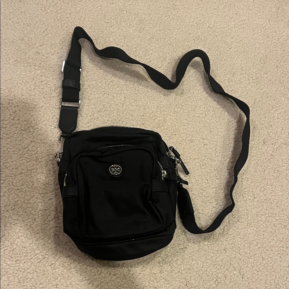 Tory Burch Black Nylon Crossbody Bag